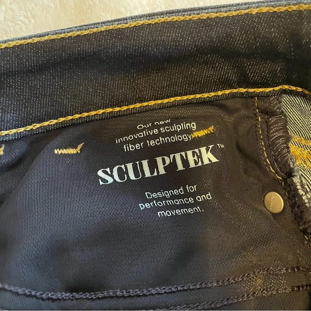 Athleta Sculptek Ultra Skinny Midnight Jean Color: Dark Wash - Picture 5 of 7
